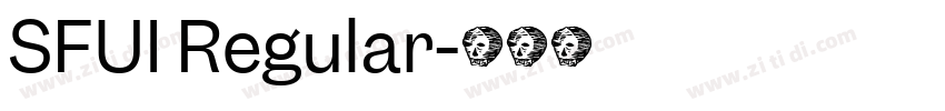 SFUI Regular字体转换
